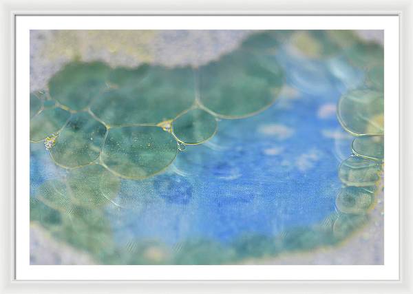 Blue Bubbles - Framed Print