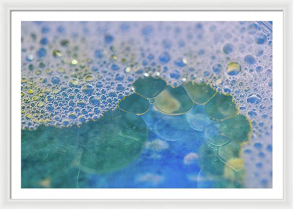 Blue Fizz - Framed Print
