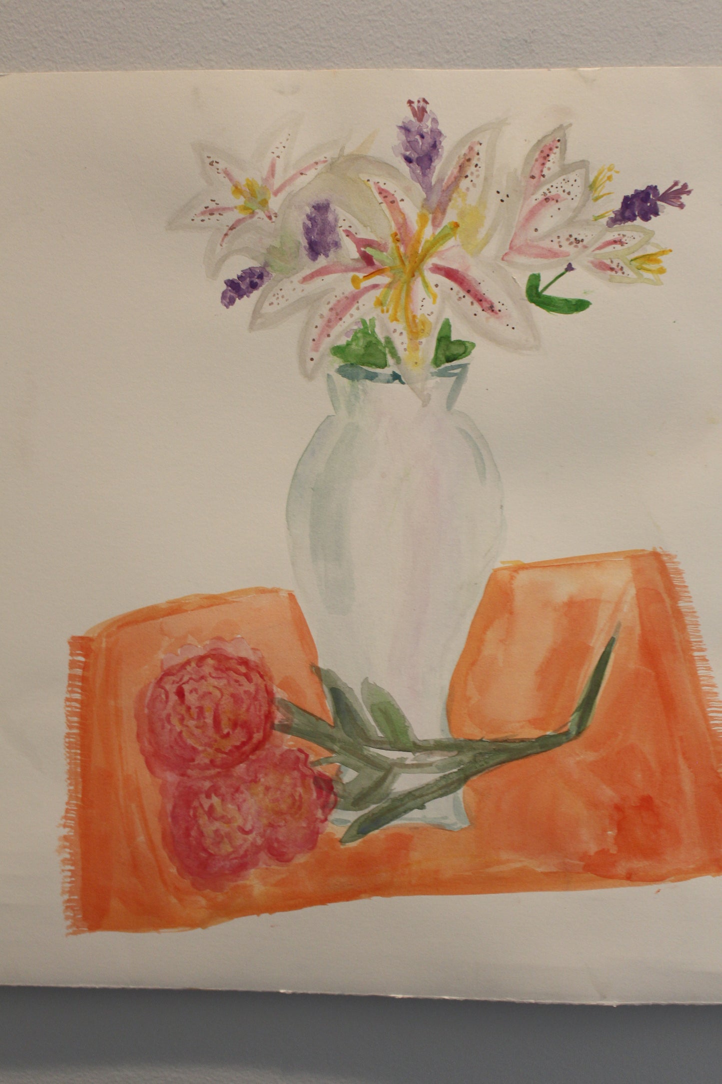 Flowers in Vase Still Life Painting