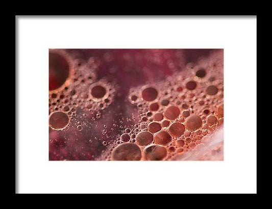 Red Bubbles - Framed Print