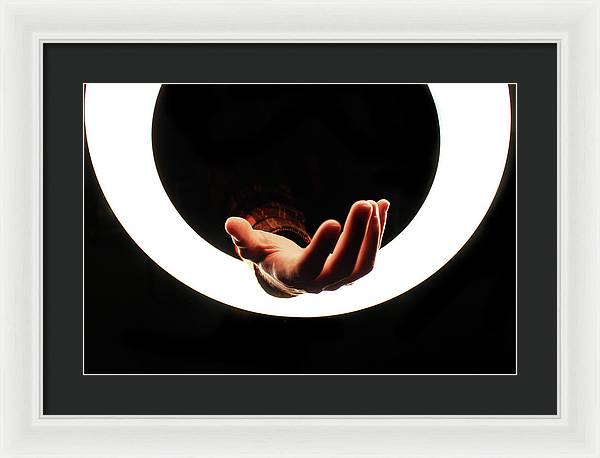 The World is in Your Palms - Framed Print
