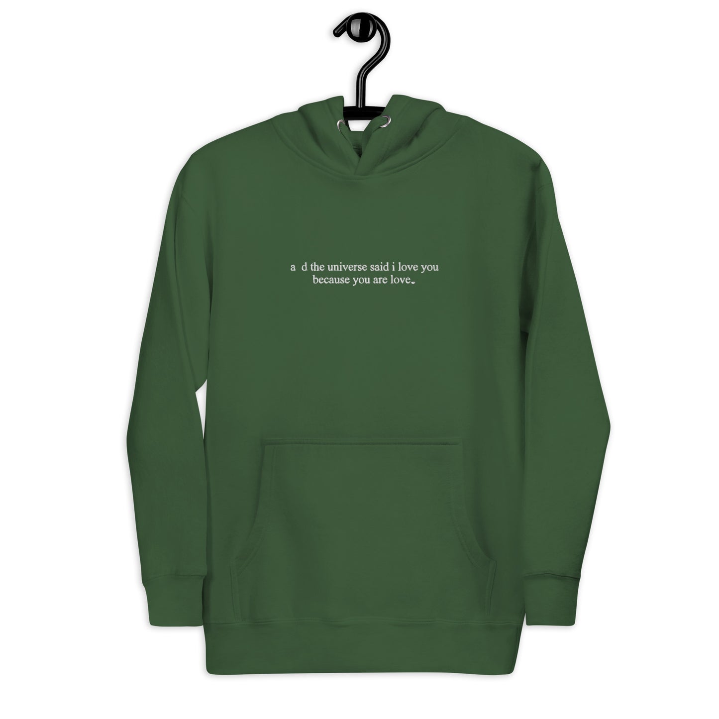 I love you because you are love | Minecraft End Poem Hoodie